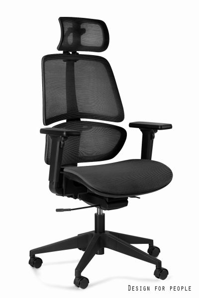 Fotel biurowy Ergo - Czarny (ZM-716A-BLACK)