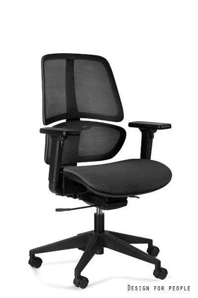 Fotel biurowy Ergo Low - Czarny (ZM-716B-BLACK)