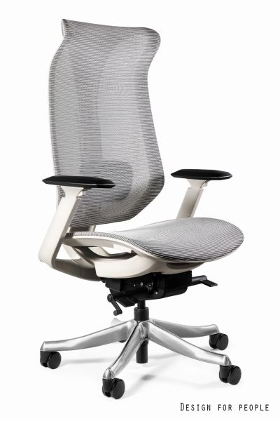 Fotel biurowy Focus - grey frame, grey mesh/mesh (ML012H)