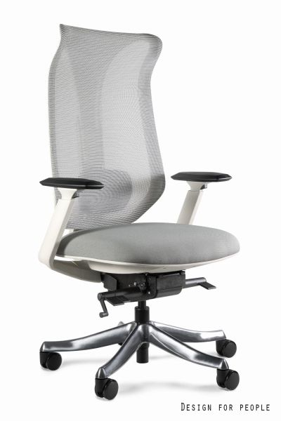 Fotel biurowy Focus - grey frame, grey mesh/fabric (ML013H)