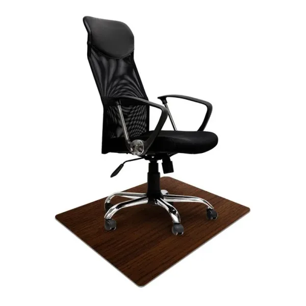 Elastyczna mata ochronna pod krzesło wzór 072 - DREWNO