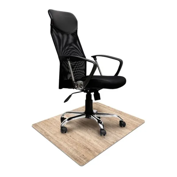 Elastyczna mata ochronna pod krzesło wzór 080 - DREWNO