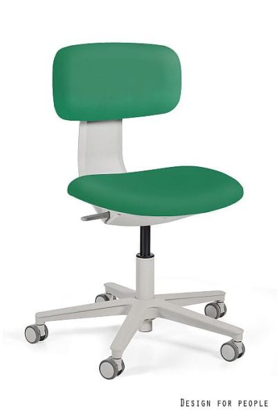 Krzesło medyczne ROBIN - SZARY STELAŻ, EKO-SKÓRA BST323-017