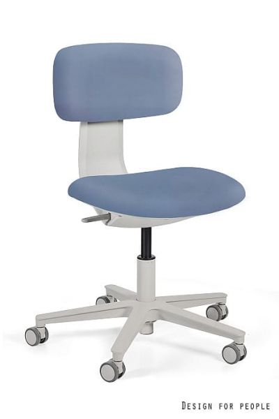 Krzesło medyczne ROBIN - SZARY STELAŻ, EKO-SKÓRA BST323-019