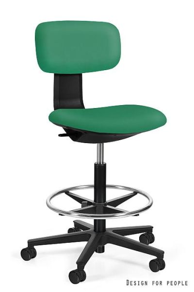 Krzesło medyczne ROBIN - CZARNY STELAŻ, EKO-SKÓRA BST323-017