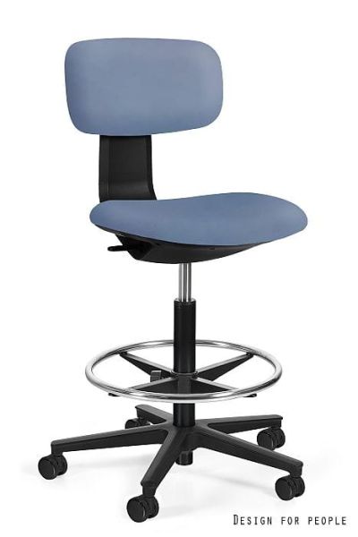 Krzesło medyczne ROBIN - CZARNY STELAŻ, EKO-SKÓRA BST323-019