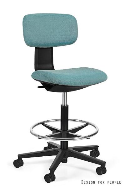 Krzesło medyczne ROBIN - CZARNY STELAŻ, TKANINA VICO-018