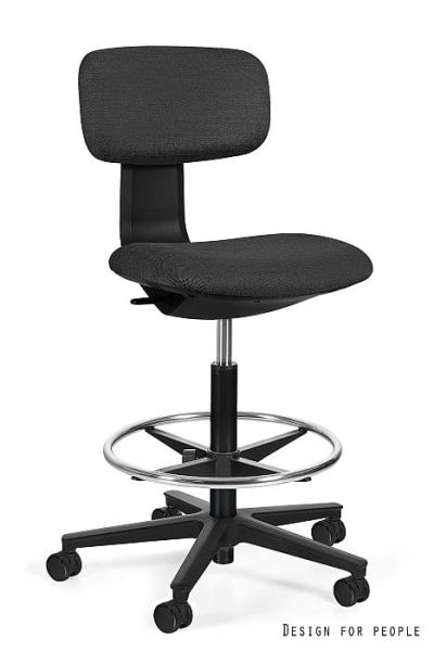 Krzesło medyczne ROBIN - CZARNY STELAŻ, TKANINA VICO-024