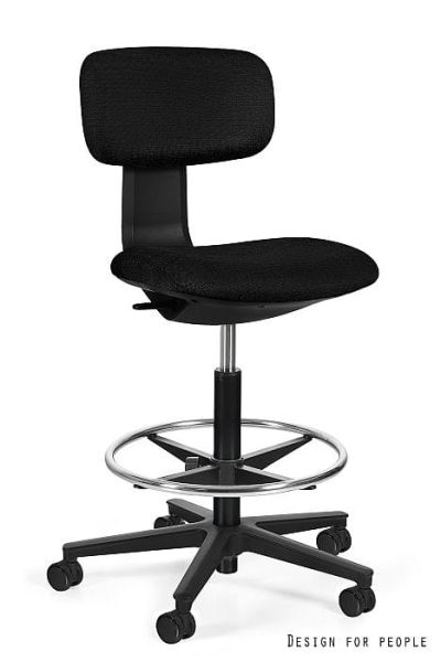 Krzesło medyczne ROBIN - CZARNY STELAŻ, TKANINA VICO-026