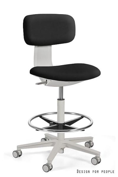 Krzesło medyczne ROBIN - SZARY STELAŻ, EKO-SKÓRA BST323-011