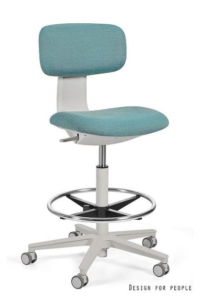 Krzesło medyczne ROBIN - SZARY STELAŻ, TKANINA VICO-018