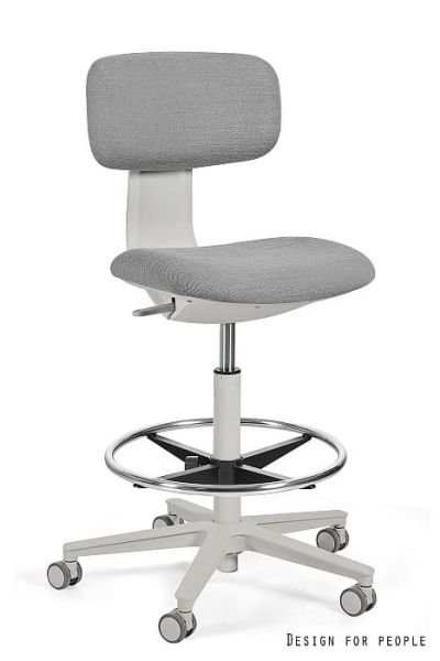 Krzesło medyczne ROBIN - SZARY STELAŻ, TKANINA VICO-022