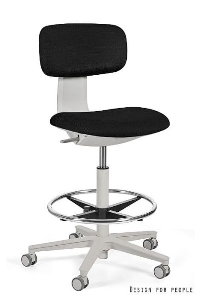 Krzesło medyczne ROBIN - SZARY STELAŻ, TKANINA VICO-026