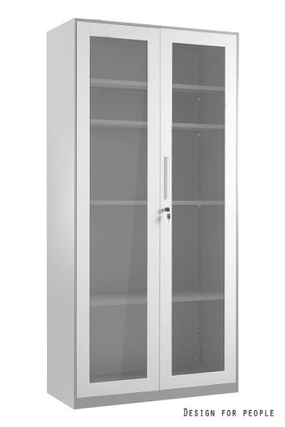 Szafka metalowa XD-027 - SZARO - BIAŁA