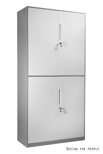 Szafka metalowa XD-030 - SZARO - BIAŁA