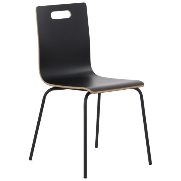 Krzesło stacjonarne WERDI A w kolorze czarnym