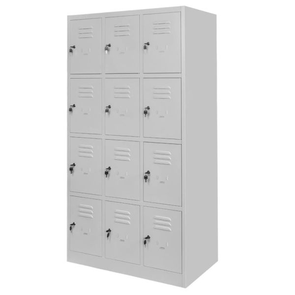 Szafka skrytkowa BHP Mega-M J-90/12 Szara