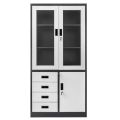 Szafa-biurowa-metalowa-na-akta-Mega-M-WENUS-przeszklone-drzwi-4-szuflady-S-90-cm-G-40-cm-H-185-cm-grafitowa-szary-front-4.jpg