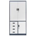 Szafa-biurowa-metalowa-na-akta-Mega-M-WENUS-pelne-drzwi-4-szuflady-S-90-cm-G-40-cm-H-185-cm-grafitowa-szary-front-skrecana-MTP004763-front.jpg