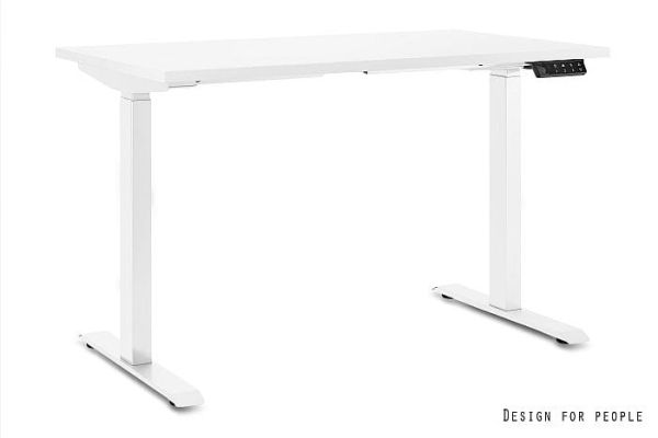 Biurko elektryczne ASTRA - BIAŁY - STELAŻ I BLAT - 160X70 CM - YZ-02 BIAŁY