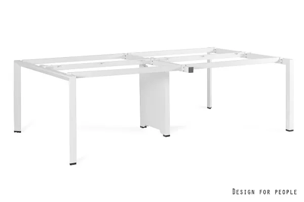 Stelaż stołu, biurka PASON - WORKSTATION 4 - BIAŁY - STELAŻ - SZEROKOŚĆ 240 CM