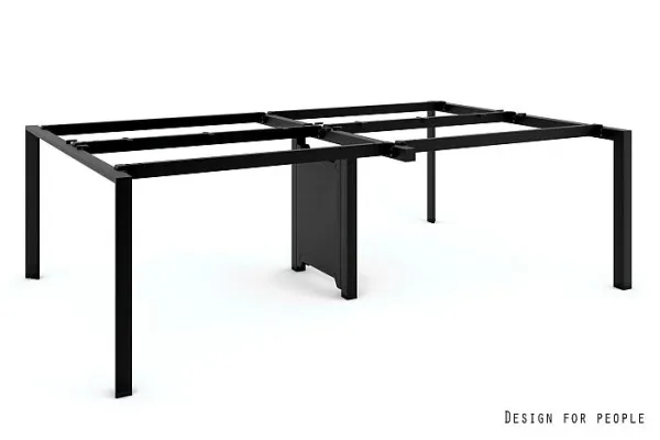 Stelaż stołu, biurka PASON - WORKSTATION 4 - CZARNY - STELAŻ - SZEROKOŚĆ 240 CM