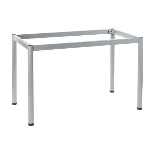 Stelaż biurka z nogą okrągła NY-A057/156/O - 156x76 cm, alu