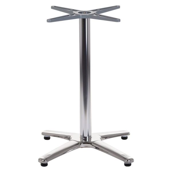 Podstawa do stolika SH-7102/A aluminiowa - stal nierdzewna [63x63 cm]