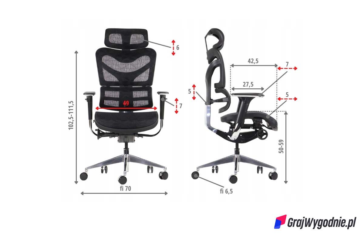 Fotel ergonomiczny dla niej
