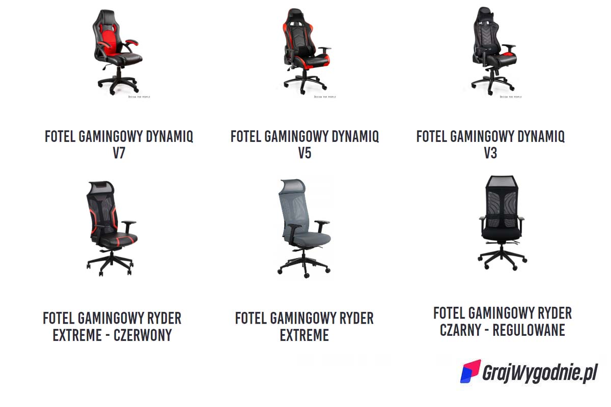fotele gamingowe oferta