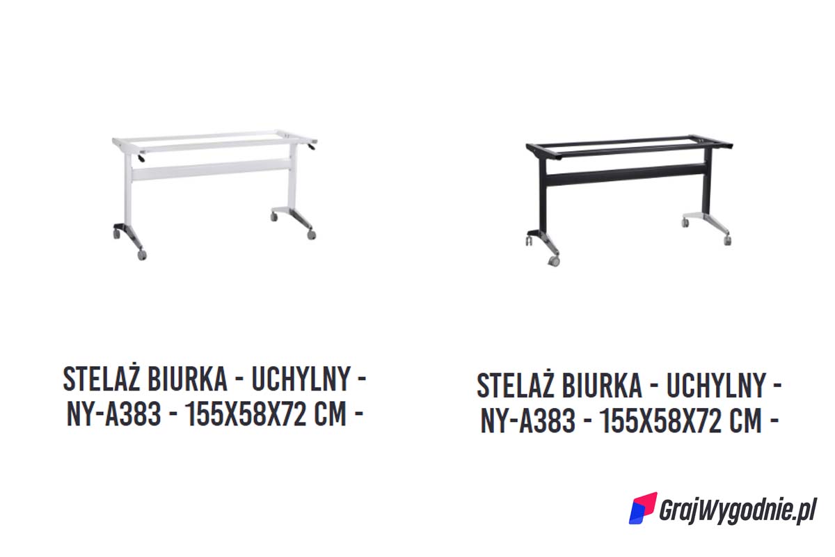 Oferta uchylnych stelaży biurek i stołów