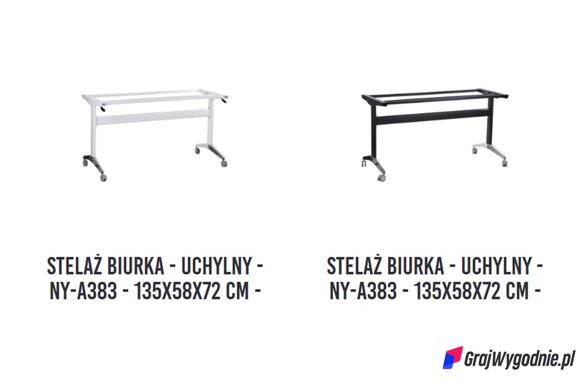 oferta uchylnych stelaży biurek i stołow