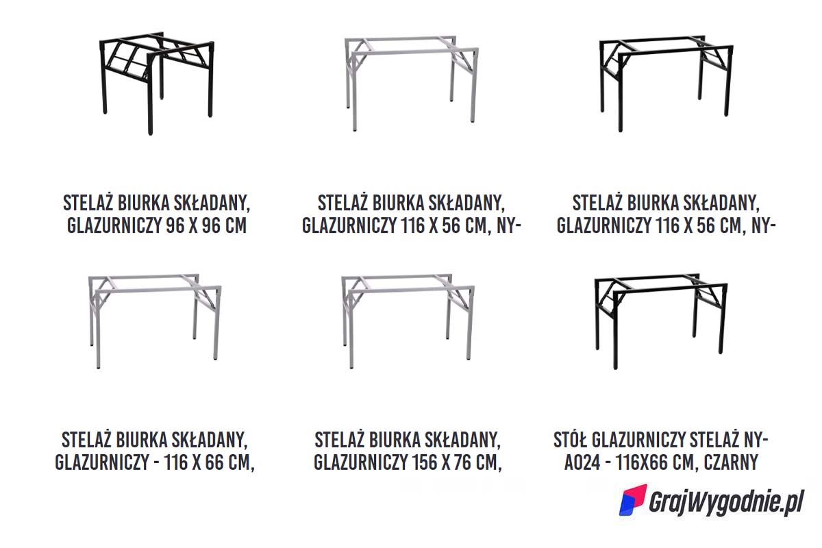 Oferta stołów glazurniczych w ofercie GrajWygodnie.pl