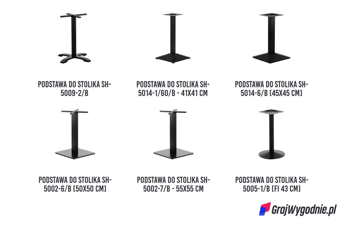 podstawy do stolików