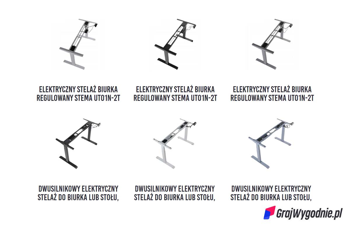 Oferta stelaży biurek i stołów GrajWygodnie.pl